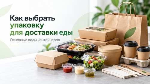 Выбор упаковок для горячих блюд, супов, салатов, напитков и доставки.