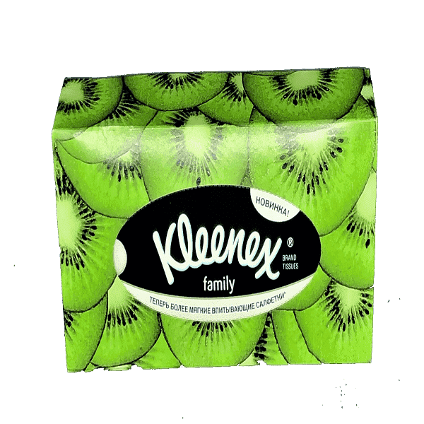 *Салфетки в коробке Kleenex вытяжные 2 слоя 150шт
