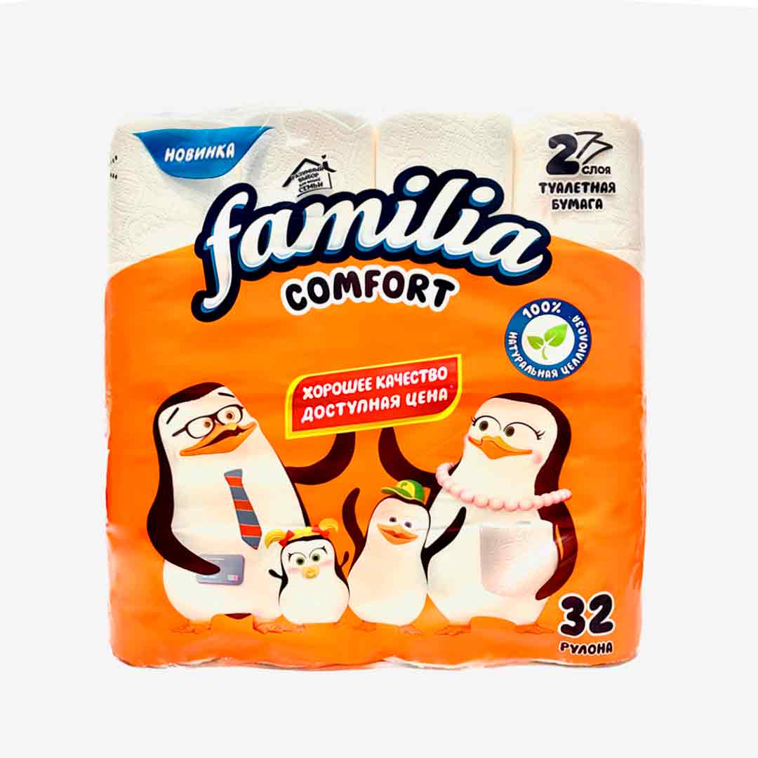 Туалетная бумага FAMILIA COMFORT 2сл 32рул