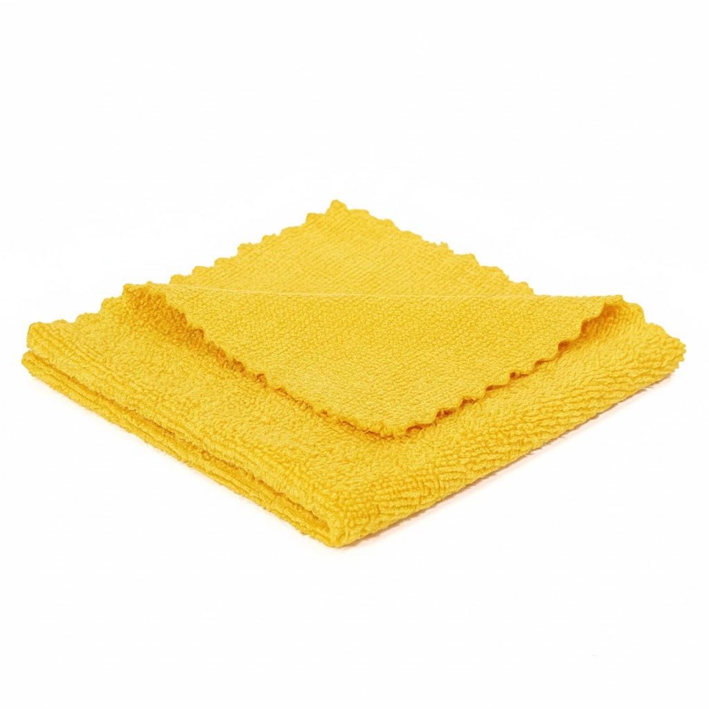 Тряпка из микрофибры 30*30 см, ЖЕЛТЫЙ, 200 гр/м² (т)