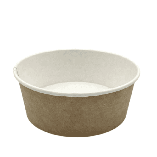 Контейнер круглый OSQ Round Bowl Крафт 750мл, крышка 40055,40233
