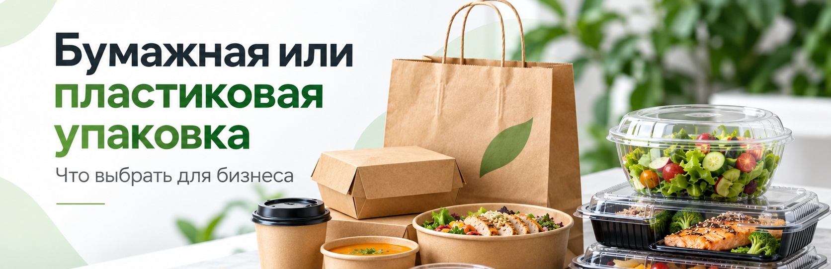 Бумажная или пластиковая упаковка: что выбрать для бизнеса