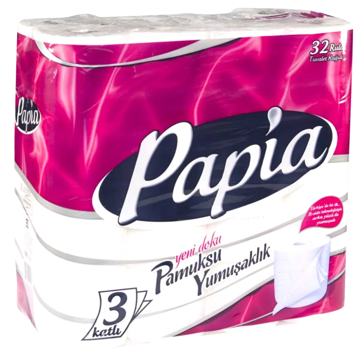Туалетная бумага Papia 3 слоя 32 рулона