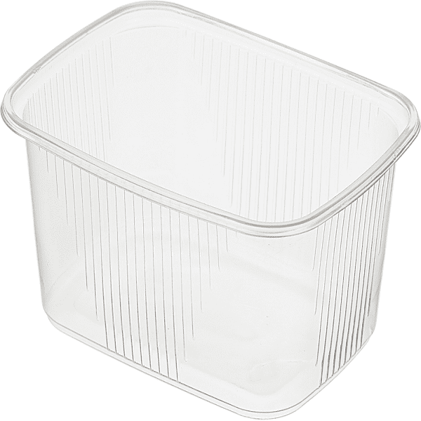 Контейнер прямоугольный (108*82) 250мл, прозрачный Ake Plast, крышка (44061)