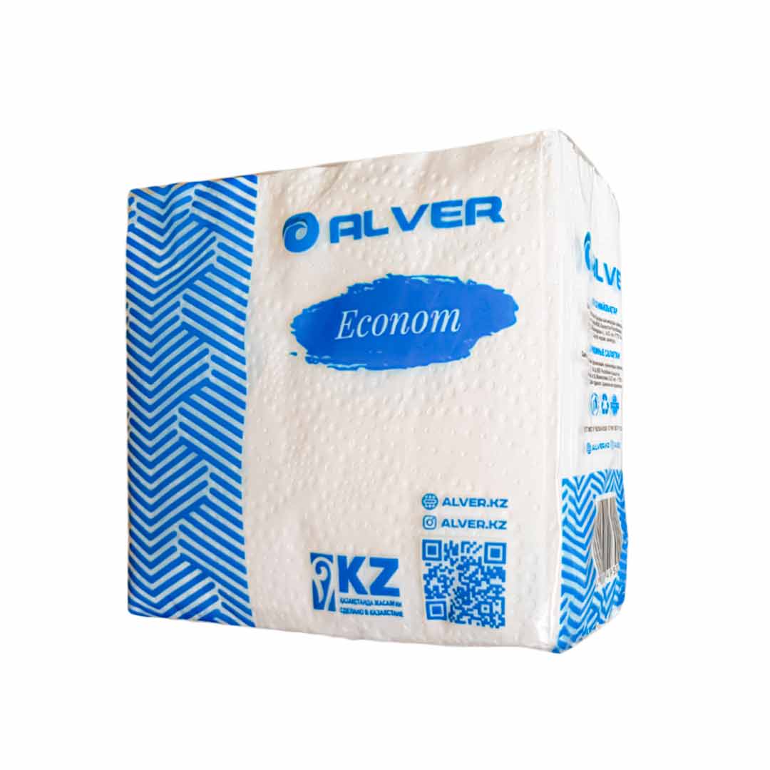 Салфетки бумажные ALVER Econom 24*24 см