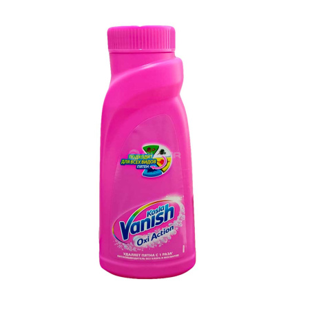 Пятновыводитель Ваниш (Vanish) Oxi Action жидкий (Розовый) 500 мл