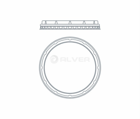 Крышка прозрачная для стакана 125 мл