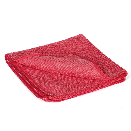 Тряпка из микрофибры 40*40 см, КРАСНЫЙ, 320гр/м² (т)