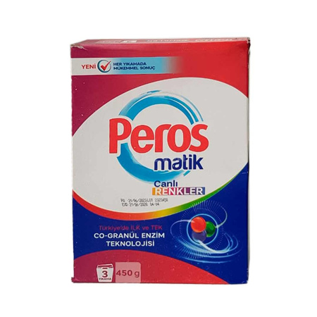 Порошок стиральный PEROS для цветного 450гр