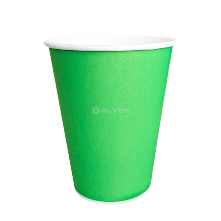 Стакан бумажный для горячих напитков Зеленый 350мл