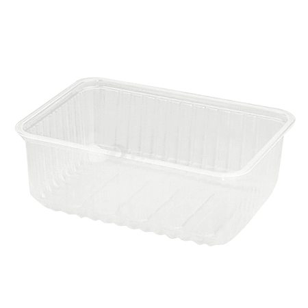 Контейнер 1000мл ПРОЗРАЧНЫЙ ПП 186*132 Ake Plast, крышка (44046)