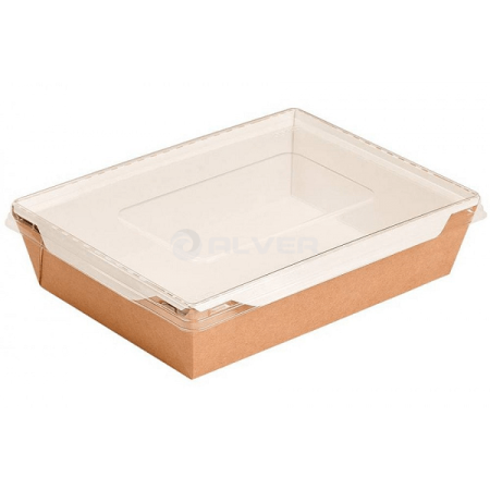 Салатник GEOBOX-800 с прозрачной крышкой