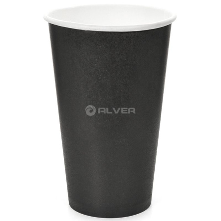 Стакан бумажный для горячих напитков ЧЕРНЫЙ 400мл  