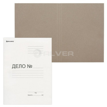 Папка без скоросшивателя "Дело", BRAUBERG, плотность 280г/м2, до 200 листов