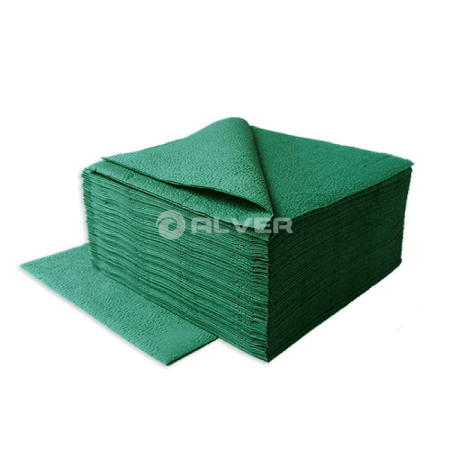 Салфетки бумажные 33*33 см, 1-сл. 300 л. Зеленые
