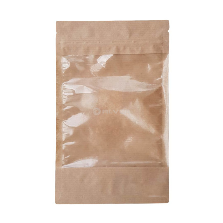 Пакет дой-пак крафт 140*225 (+40) с окном 90мм