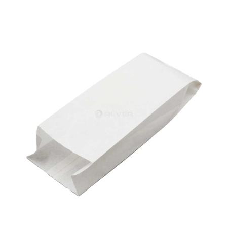 Крафт-пакет белый с плос. дном, без ручек, 100*60*300