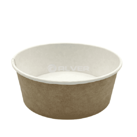 Контейнер круглый OSQ Round Bowl Крафт 750мл, крышка 40055