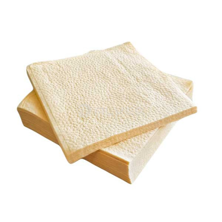 Салфетки бумажные 24*24 см, 1-сл.400 шт. Шампань