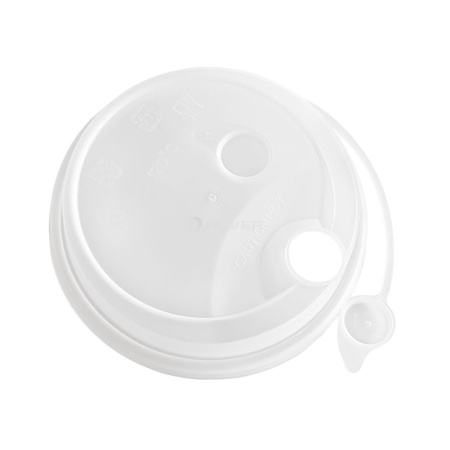 Крышка с питейником 90мм Матовая Прозрачная 