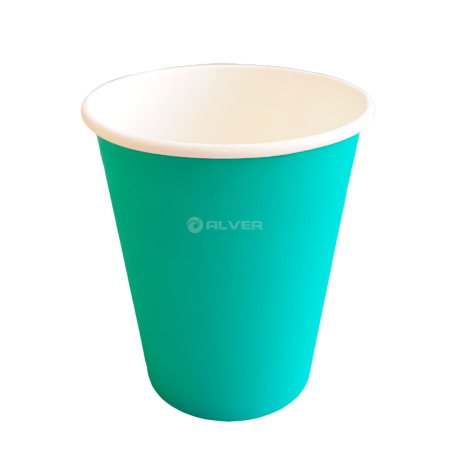 Стакан бумажный для горячих напитков, БИРЮЗОВЫЙ 250мл