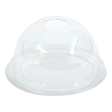 Крышка для шейкера ПЭТ купольная с отверстием  Light 80 шт/уп + 49087,49088