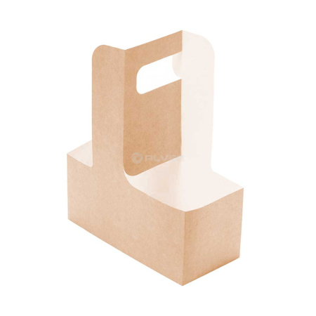 Держатель для двух стаканов ECO CUP HOLDER, 180*80*75, Крафт