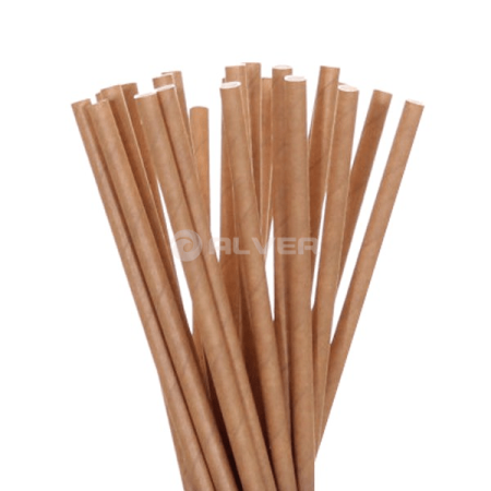 Трубочки бумажные, d-8 мм, Крафт