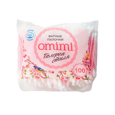 *Ватные палочки OMIMI 100 шт 