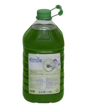 Средство для мытья посуды 5л Ethos Яблоко, ПЭТ