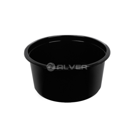 Контейнер суповой 350мл К-115 (черный), крышка 43036, 1547Ч