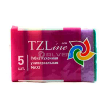 *Губки для посуды TZLine универсальные MAXI 5 шт