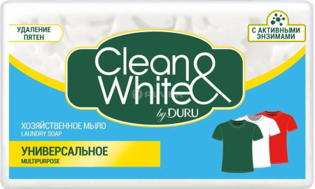 Мыло хозяйственное Clean white Универсальное 4шт*120 гр