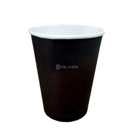 Стакан бумажный для горячих напитков ЧЕРНЫЙ 165 мл