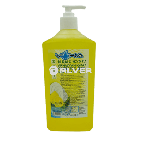 Средство для мытья посуды Лимон VOKA 1 л с дозатором 