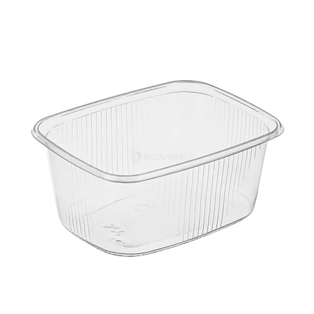Контейнер прямоугольный (108*82) 250мл, прозрачный Ake Plast, крышка (44061)