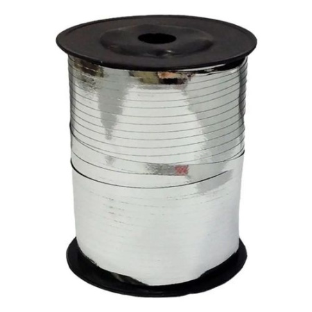 Лента упаковочная 0,5см*500м серебро