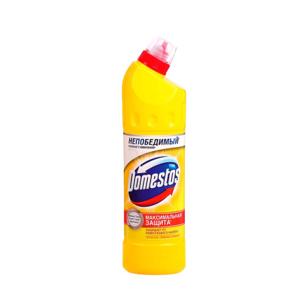 *Чистящее средство Domestos Лимонная свежесть 750мл (Желтый)