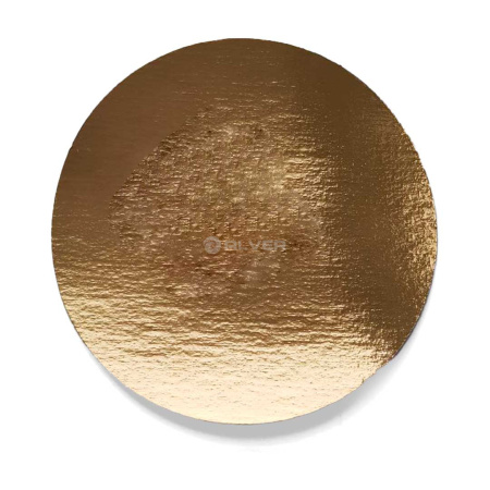 Подложка картонная золото d-24см, толщина 0,8мм
