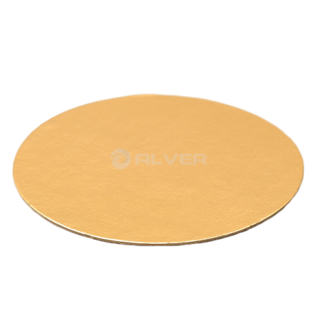Подложка картонная золото d-26см, толщина 0,8мм 