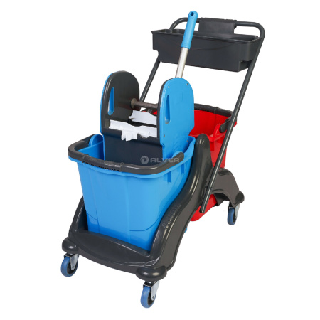 *Тележка для уборки двухведерная с отжимом CK756 UP 50л