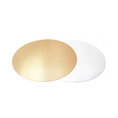 Подложка картонная золото/жемчуг d-26см, толщина 1,5мм