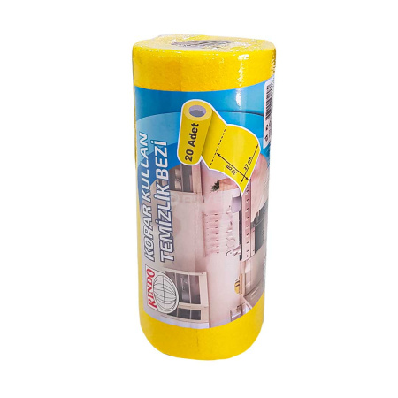 Салфетки из вискозы в рулоне 30*27см 20шт
