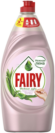 Средство для мытья посуды FAIRY (Фейри) Нежные Руки Розовый Жасмин и Алоэ вера 900 мл
