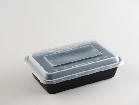 Контейнер 500мл Черный матовый 170*120 Премиум, с крышкой