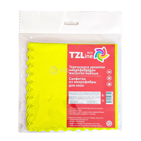*Тряпка из микрофибры TZLine для стекла (30*30см)