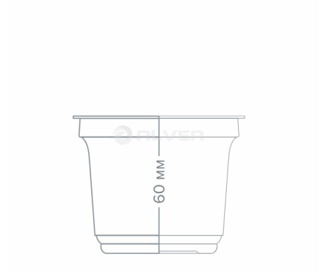 Стакан прозрачный 125 мл, крышка 49093