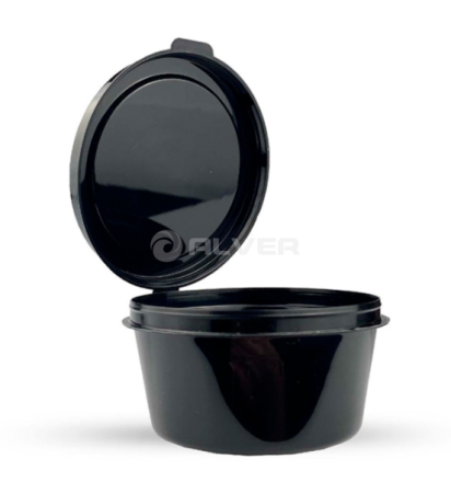 Соусница 30 мл с крышкой ЧЕРНАЯ 