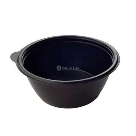 Контейнер суповой К-144 500мл Черный Ake Plast, крышка 43026